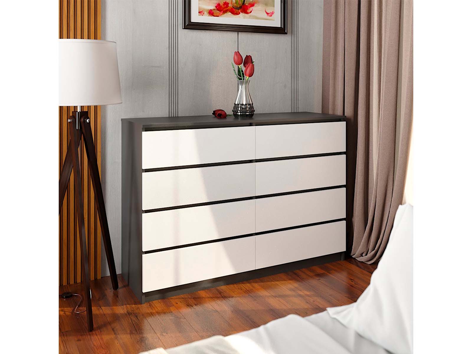 Комод - 8Ш/БР ДСП